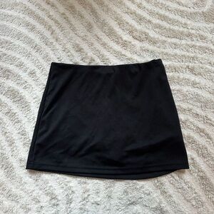 Black Mini Skirt with Shorts